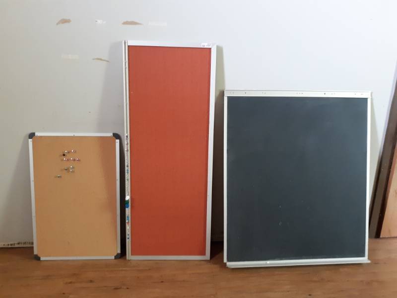 lot 5232 image: Bulletin Board and Chalk Boards
