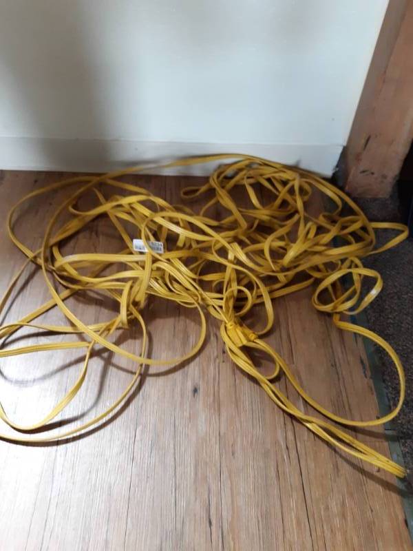 lot 5234 image: Extra HD Yellow Extension Cord