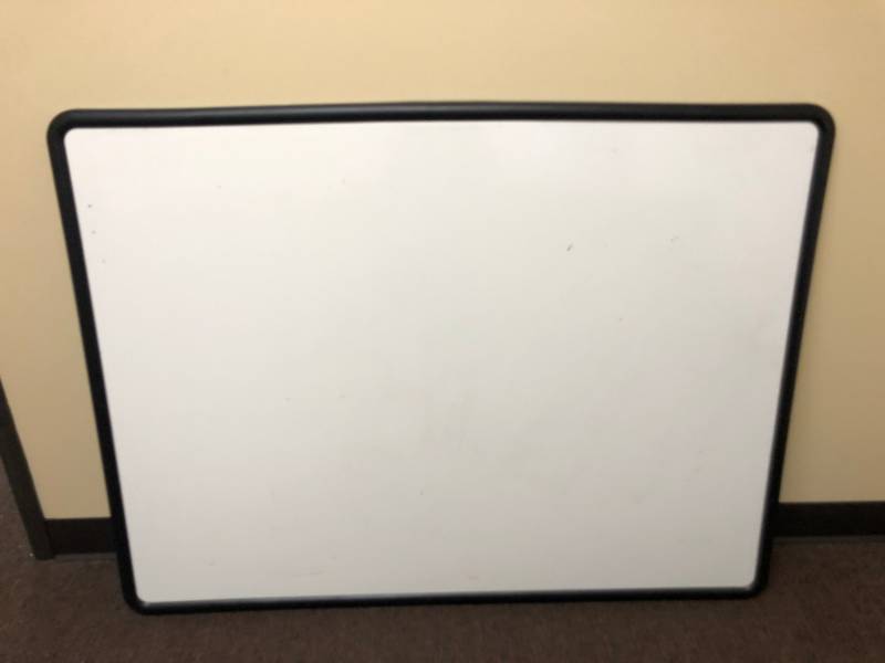 lot 4281 image: White Board with Black Border