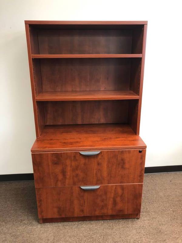 lot 4293 image: Mahogany Shelf and Filing Cabinet