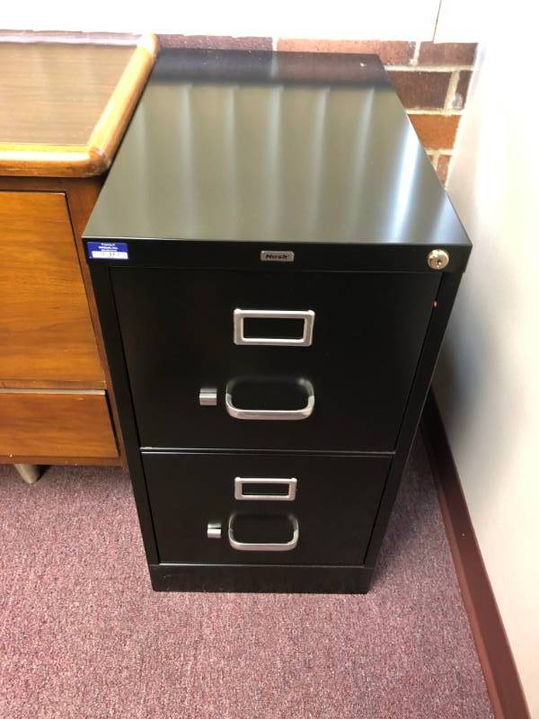 lot 4355 image: Hirsh Metal 2 Drawer Filing Cabinet