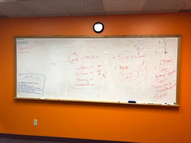lot 4238 image: Marsh Industries Frame White Board