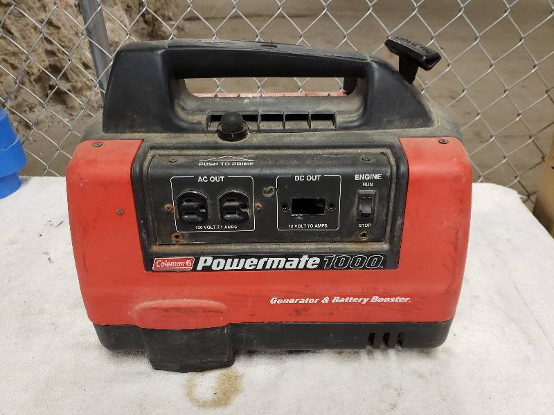 lot 10813 image: Coleman Powermate 1000 GeneratorBattery Booster