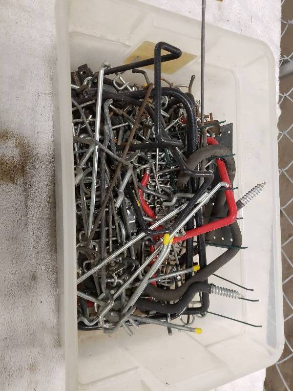 lot 10839 image: Garage Hooks and hangers