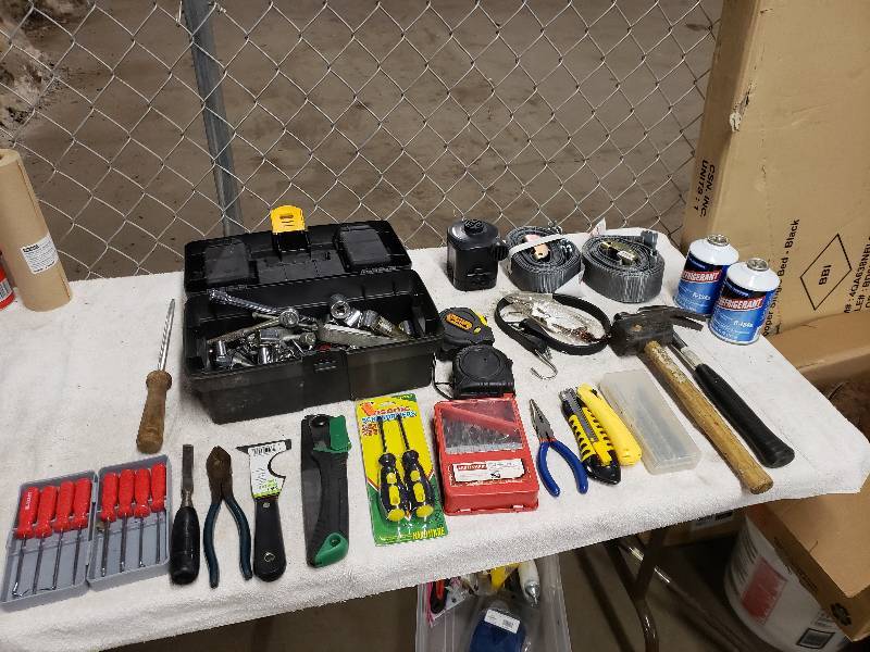 lot 10850 image: Tool Box and Contents and More
