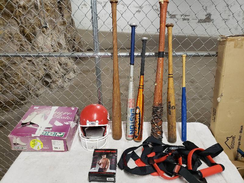 lot 10859 image: Ice Skates, Baseball bats, and More