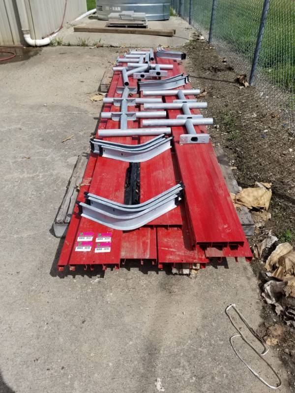 lot 3037 image: 15 Ft Red Bleachers