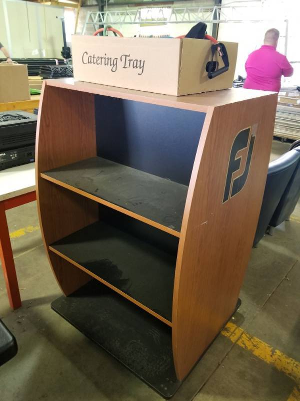 lot 3092 image: Cabinet On Wheels and Resistance Bands
