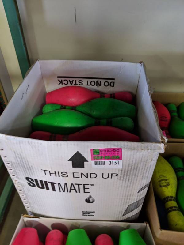 lot 3151 image: (30) Multiple Color Bowling Pins