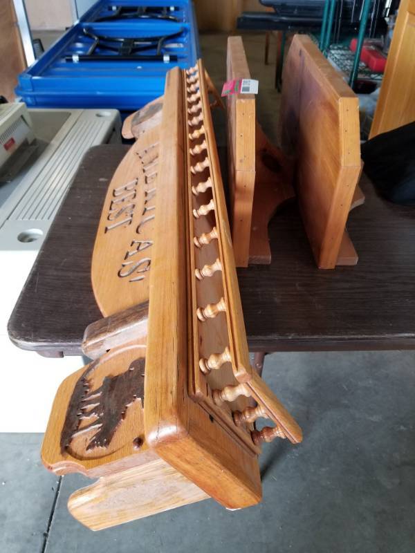 lot 3193 image: 3 Wood Shelves