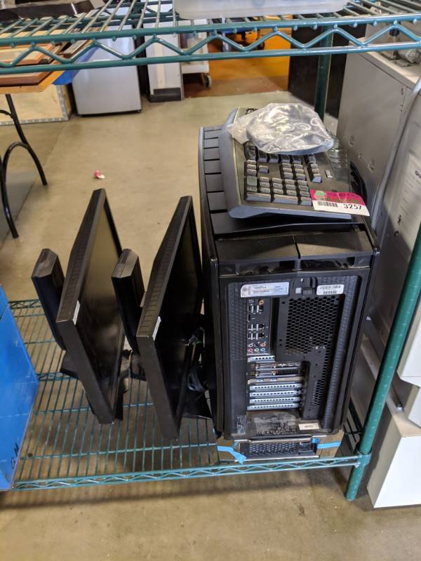 lot 3257 image: Alien Ware Computer Setup