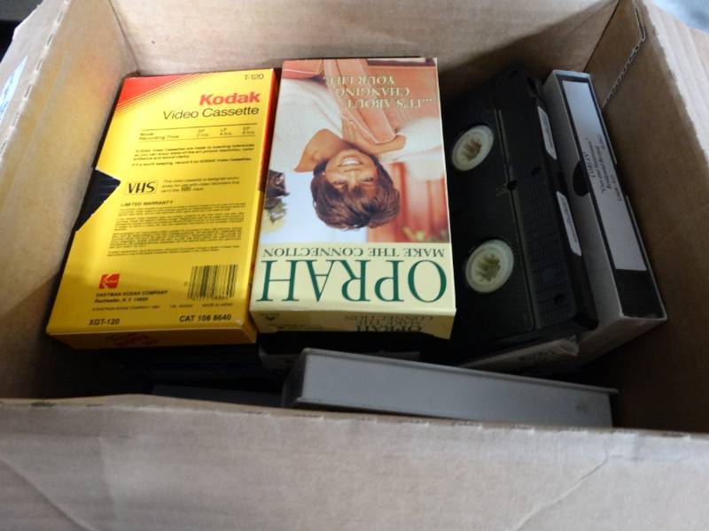 lot 6142 image: Lot of VHS tapes.