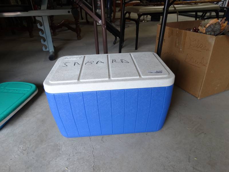lot 6165 image: Coleman cooler.