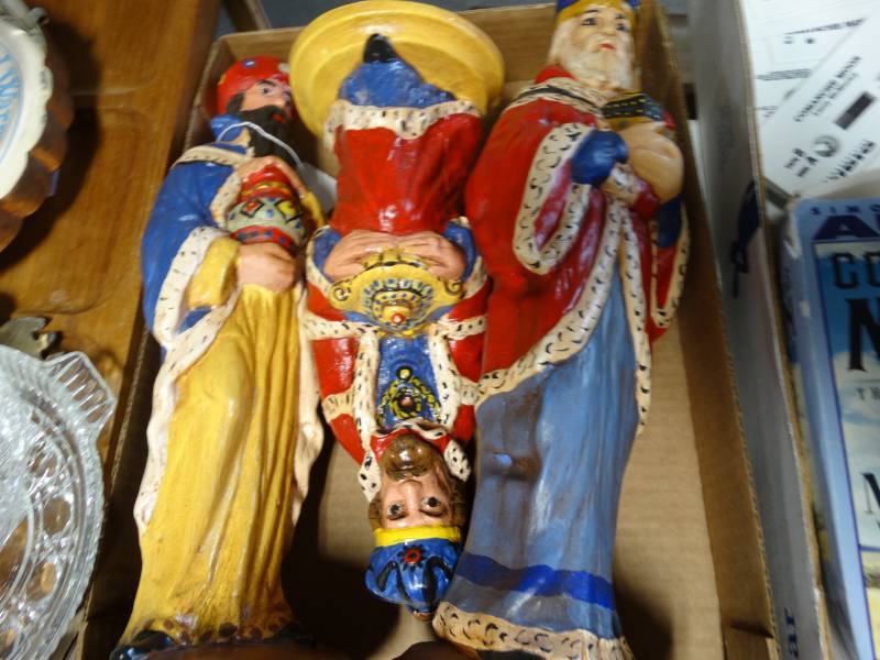 lot 6181 image: Christmas statues.