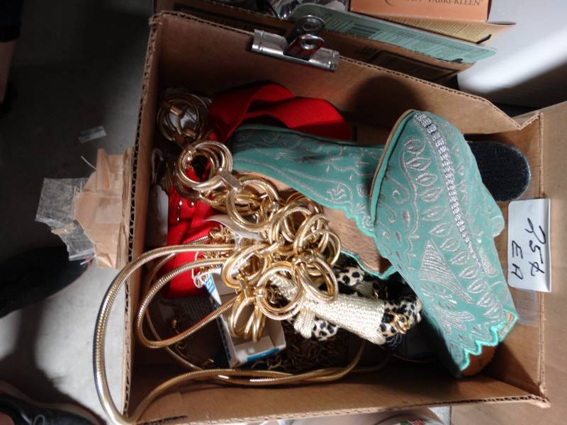 lot 6194 image: Shoes and waiste belts.