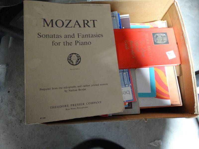 lot 6198 image: Lot of piano books.