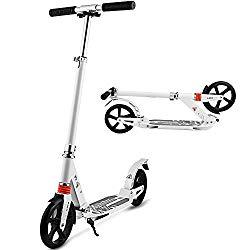 lot 5502 image: Hikole Commuter Adult Kick Scooter With Carrying Strap  Foldable Portable 