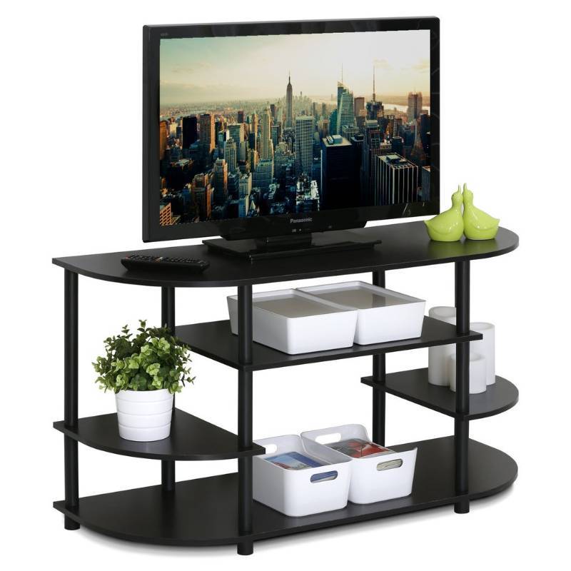 lot 5464 image: Furinno JAYA Simple Design Corner TV Stand, 15116EX