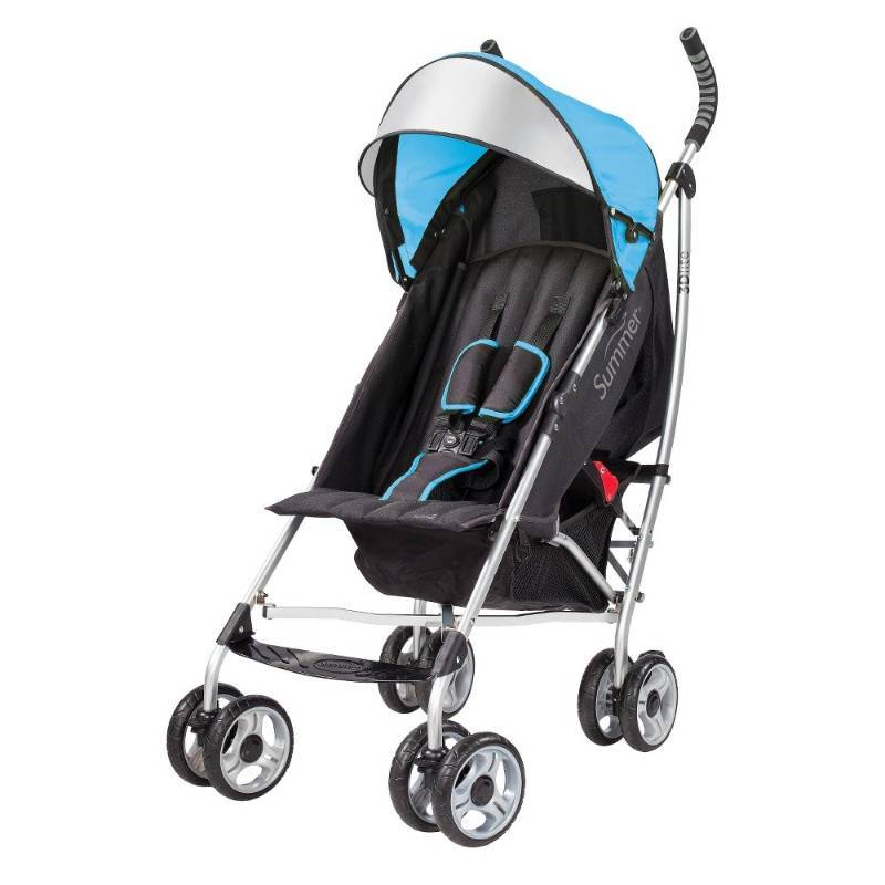 lot 5531 image: Summer Infant 3D lite Convenience Stroller - Blue
