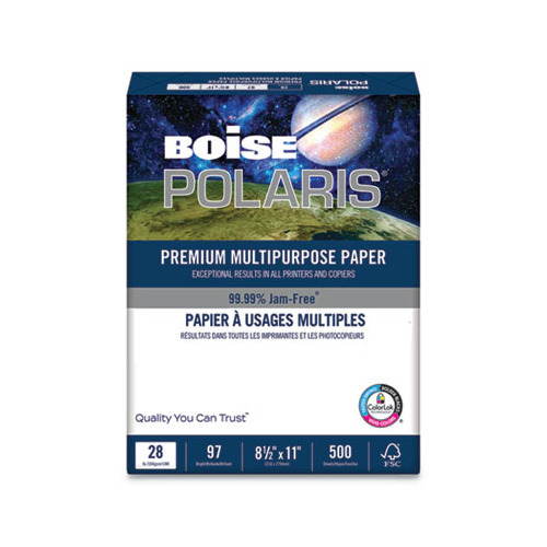 lot 5556 image: CASPOL2811 - Boise POLARIS Premium Multi-Purpose White Copy Paper