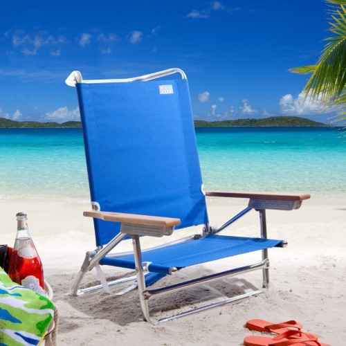 lot 5559 image: Rio Blue Deluxe Sand Beach Chair