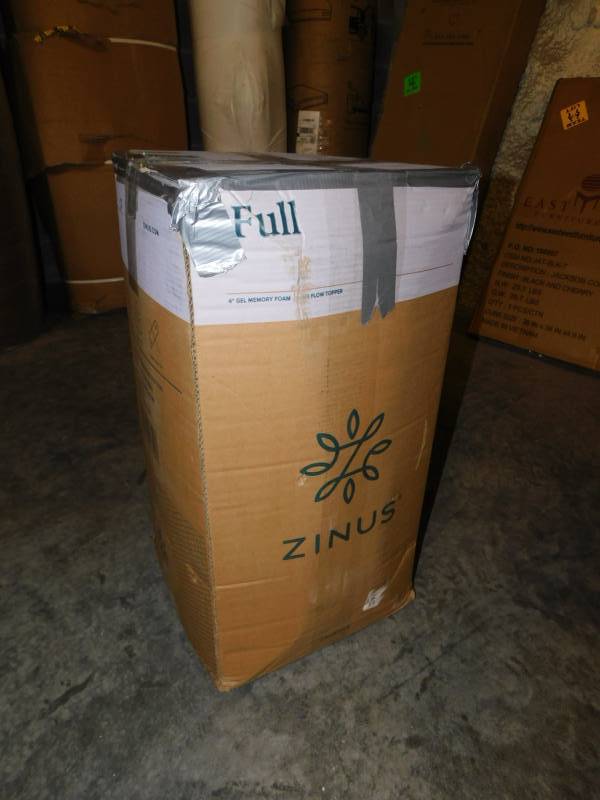 lot 5440 image: Zinus 4 Inch Swirl Gel Memory Foam Air Flow Topper, Full