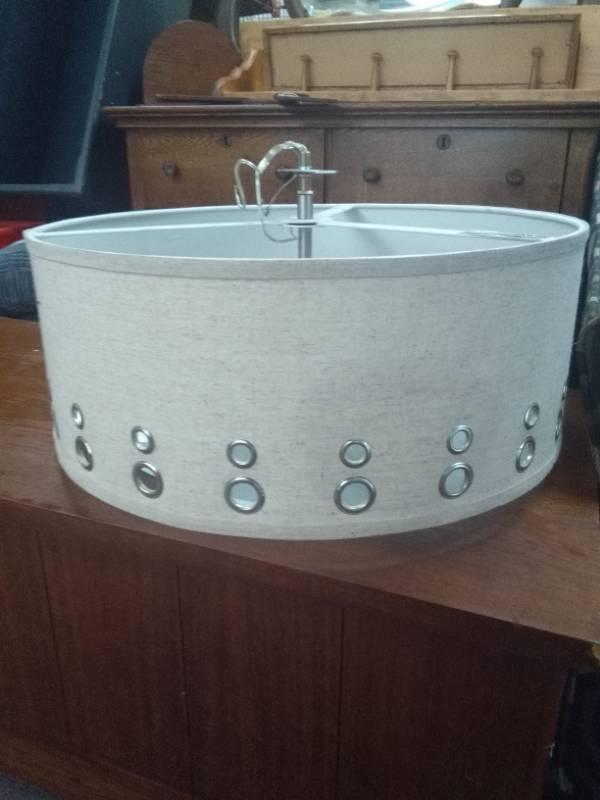 lot 2375 image: Ceiling Light Fixture with Shade