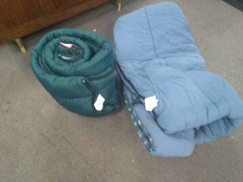 lot 2376 image: Two Big Sleeping Bags - 1 Coleman