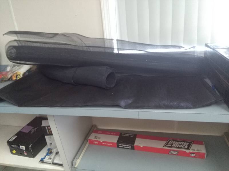 lot 2388 image: Black and Silver Window  Door Screen Lot