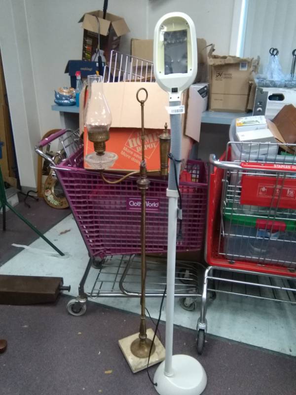 lot 5722 image: Two Floor Standing Lamps