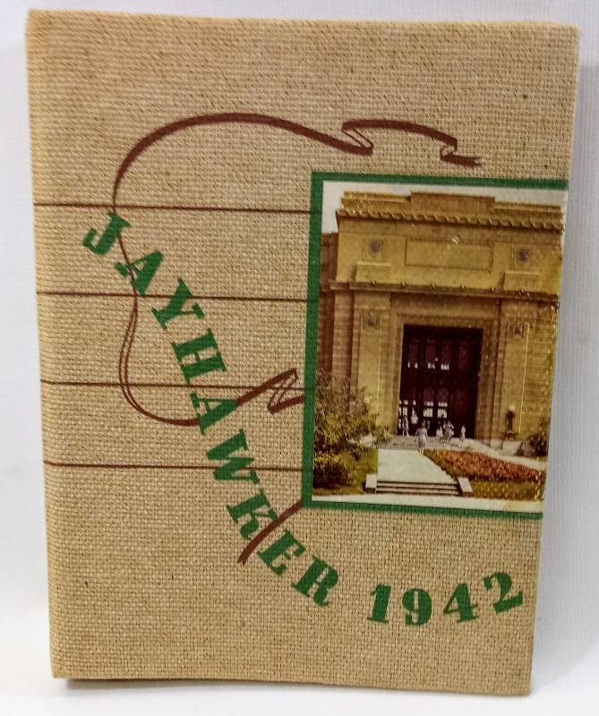lot 1858 image: 1942 Kansas University Jayhawker-  Very Cool  Annual- Yearbook