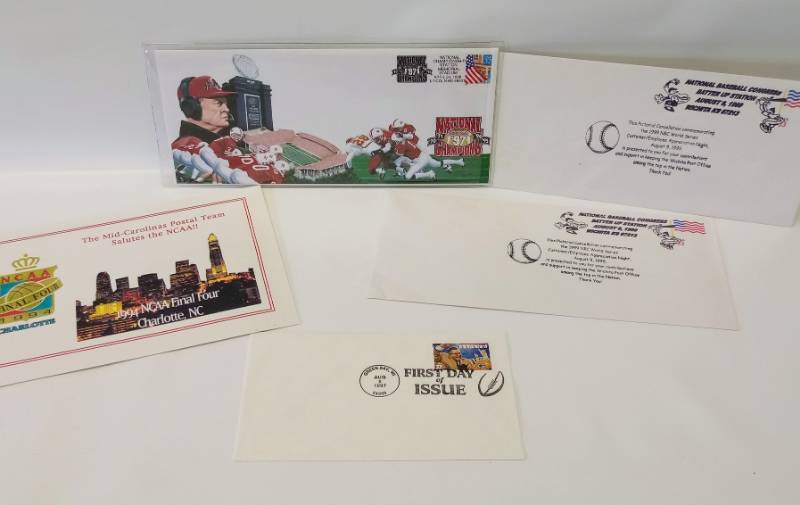 lot 1788 image: Sport Lot of Collectible Stamps  First Day Issue & More
