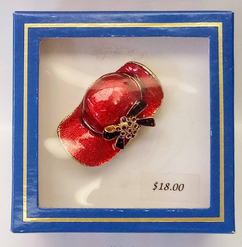 lot 1877 image: Red Hat Society Pin