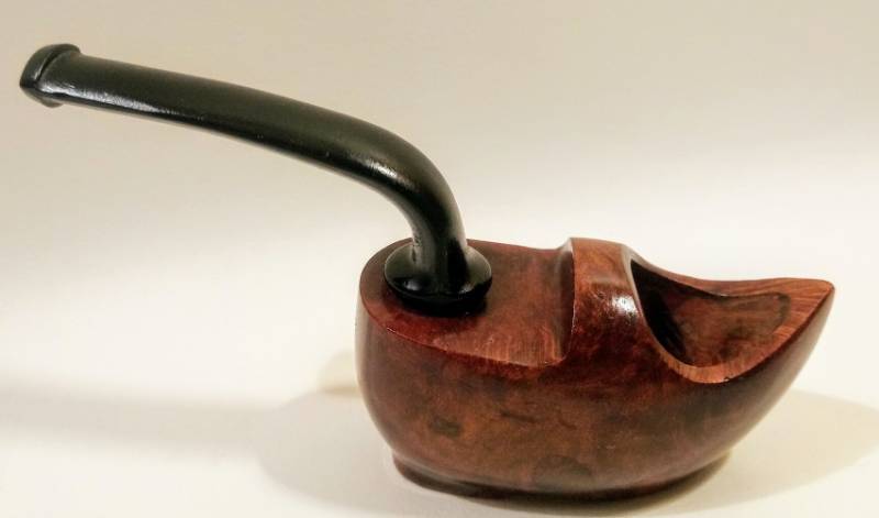lot 1980 image: Vintage Wally Frank LTD  Briar Shoe Tobacco Pipe  Made In Italy