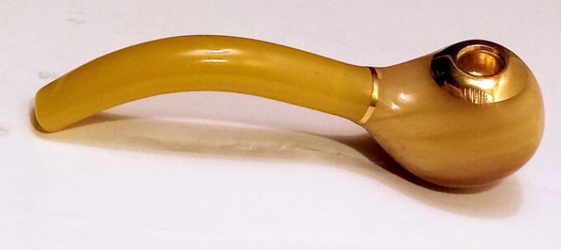 lot 1988 image: New Ox Horn Pipe