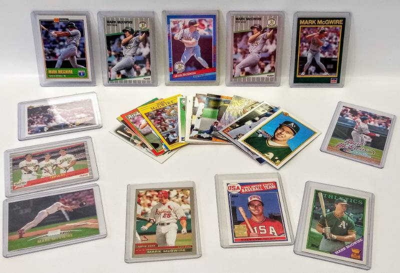 lot 2315 image: Mark McGwire Baseball Card Lot
