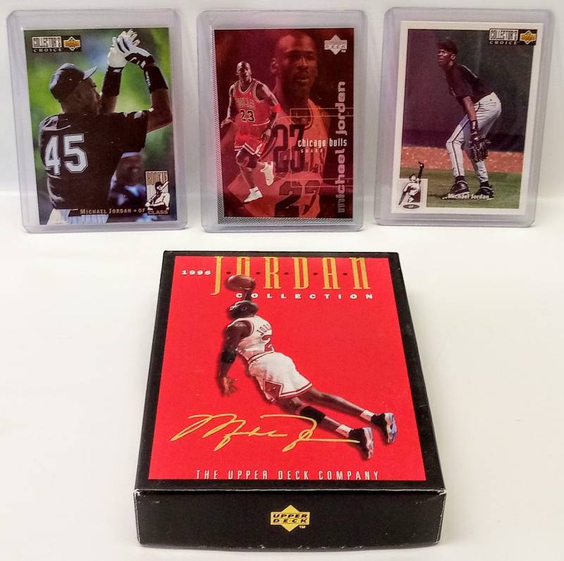 lot 2323 image: Micheal Jordan Cards- Basketball AND Baseball