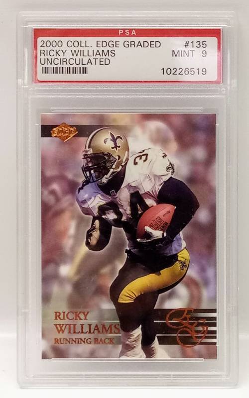 lot 2330 image: Ricky Williams- Graded Mint 9  2000 Football Card- Sealed and Uncirculated