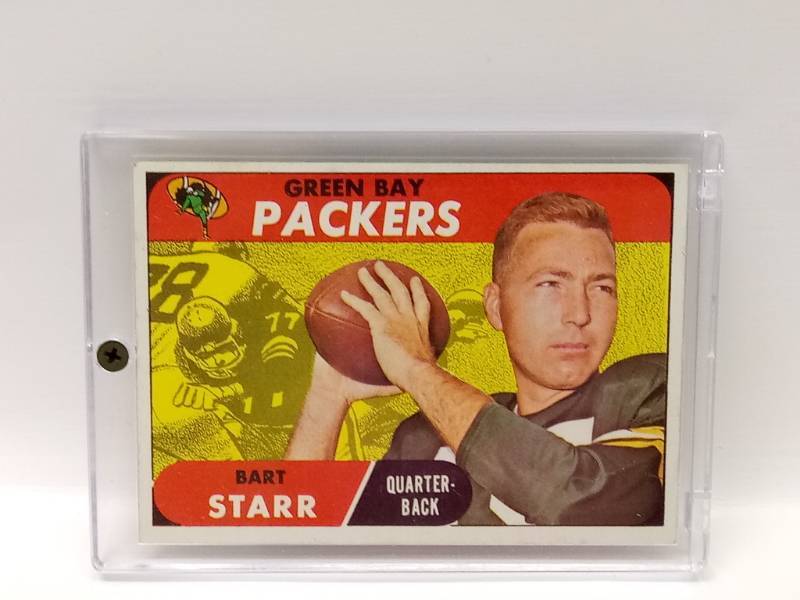 lot 2331 image: 1968 Topps #1 Bart Starr - Green Bay Packers HOFer- Sealed Card