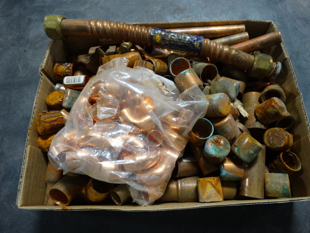 lot 6334 image: Lot of copper fittings.