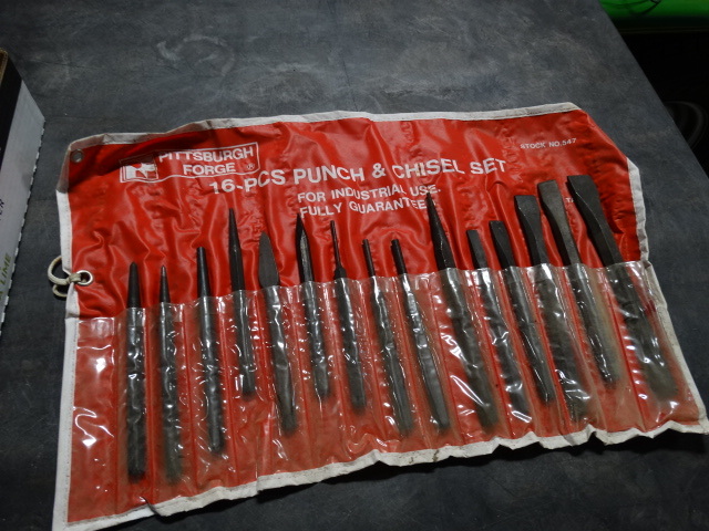 lot 6337 image: 16 Piece punch a chisel set.