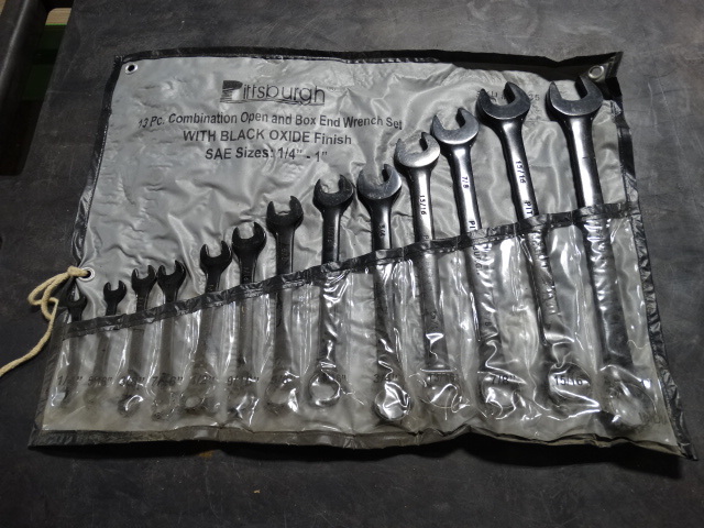 lot 6342 image: Pittsburg 13 piece wrench set.