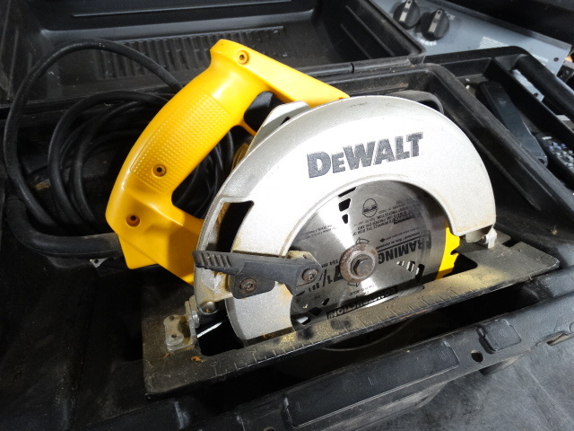 lot 6375 image: DeWalt 7 14 circullar saw in case.