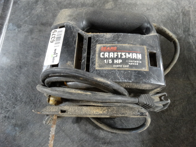 lot 6379 image: Craftsman 15 HP sabre saw.