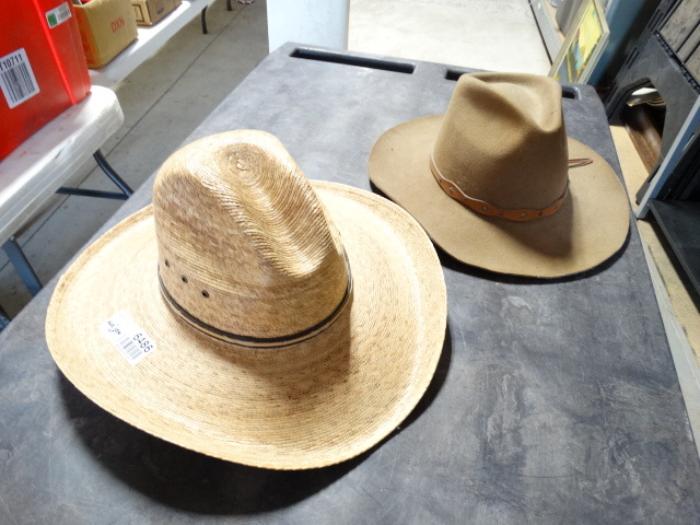 lot 6486 image: Ranger hat and express riders hat.