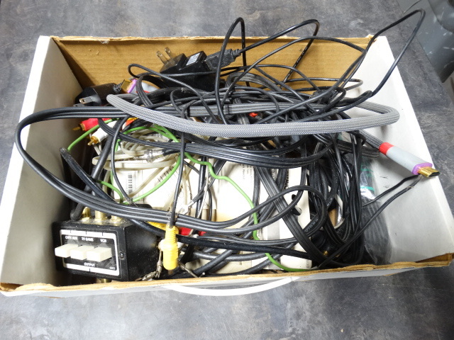 lot 6499 image: Lot of various cords and a camera.