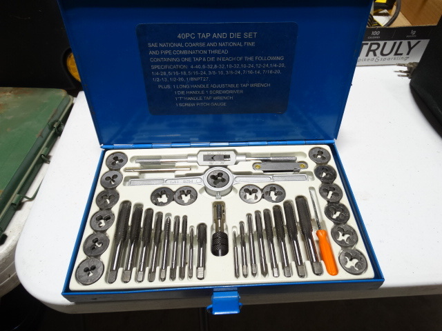 lot 6534 image: 40 pc tap and die set.