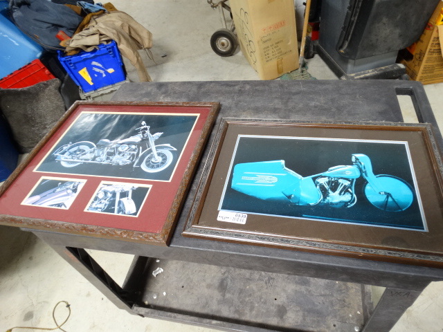 lot 6539 image: 2 Harley Davidson pictures.