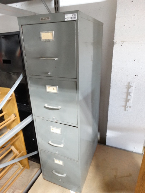 lot 6560 image: 4 drawer file cabinet.