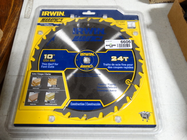 lot 6606 image: Brand new irwin marathon 1024T construction saw blade.